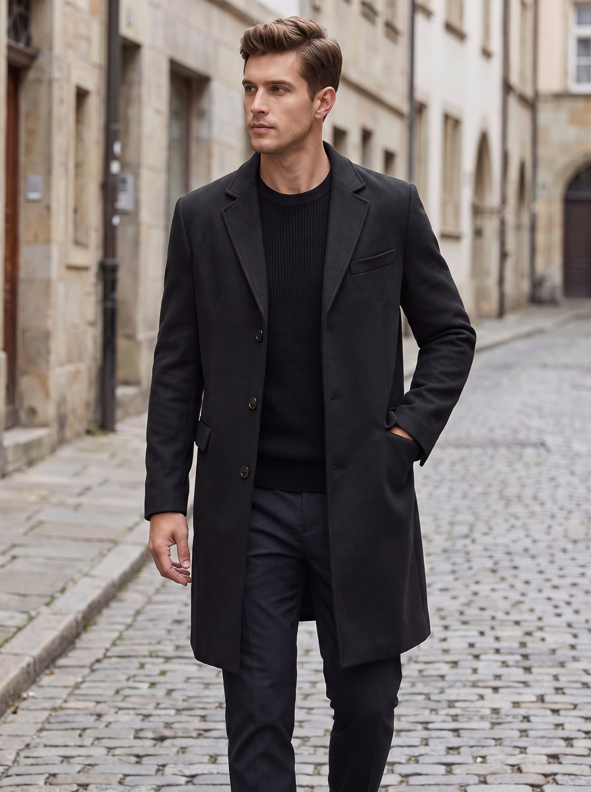 Harrison Wool Overcoat