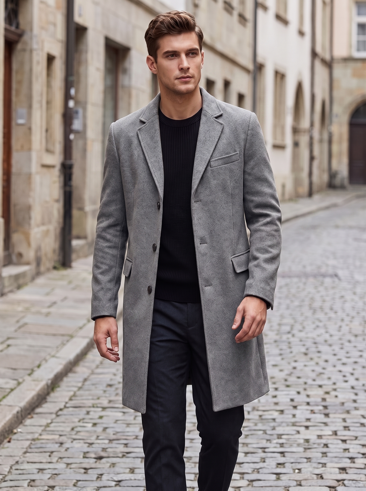 Harrison Wool Overcoat